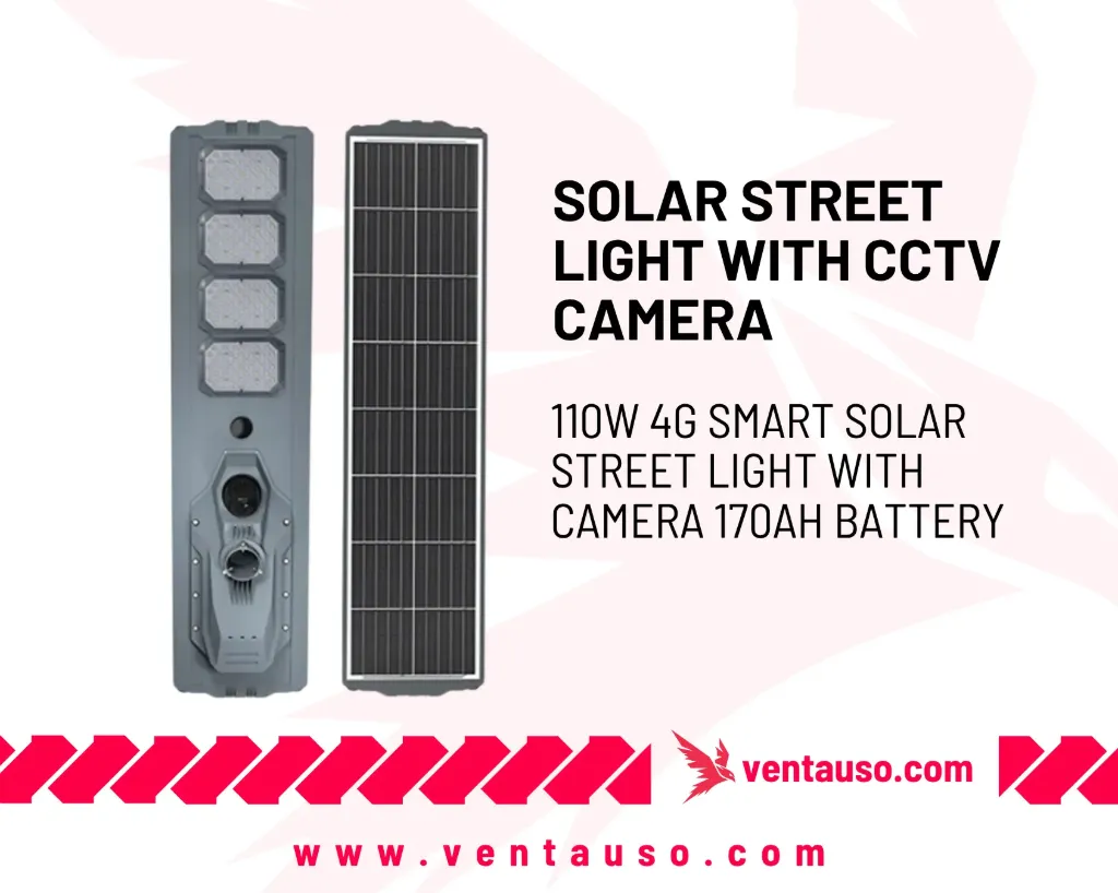 4G Smart Solar Street Light with Camera